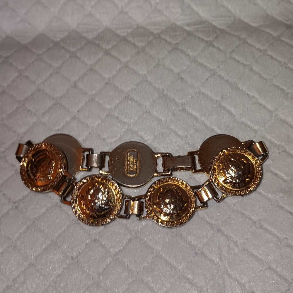 Versace Medusa Gold Tone Bracelet